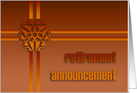 retirement announcement card