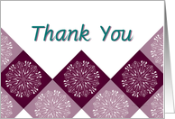 business ornamental general thank you card