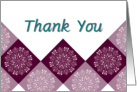business ornamental general thank you card
