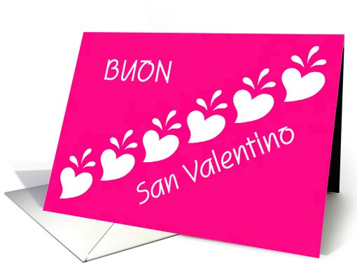 italian valentine's hearts card (543546)