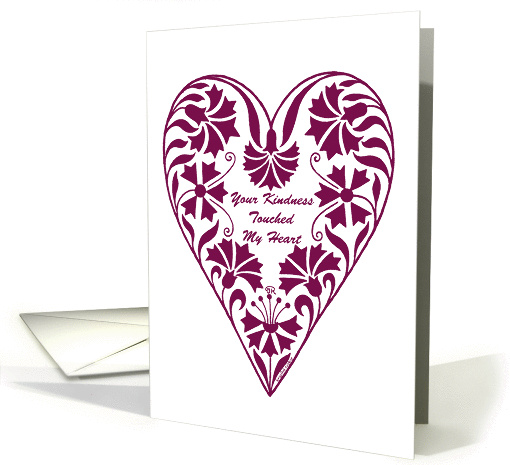 your kindness touched my heart card (597379)