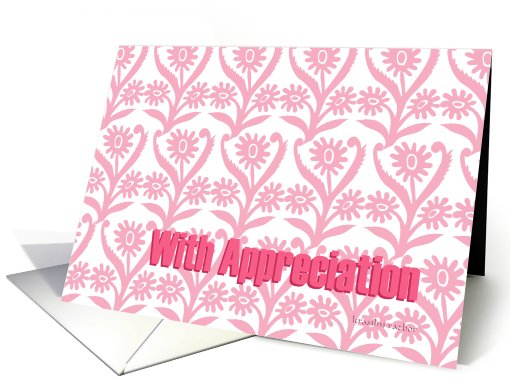 ornamental appreciation card (630216)