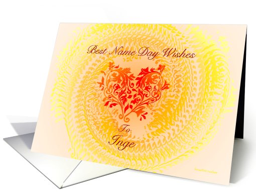 inge, best name day wishes card (655349)
