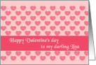 happy valentine’s day for lisa card
