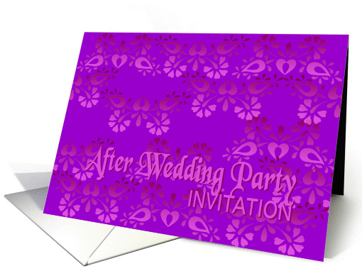 violet after wedding party invitation no.01 card (899871)