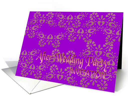 violet after wedding party invitation no.02 card (899875)