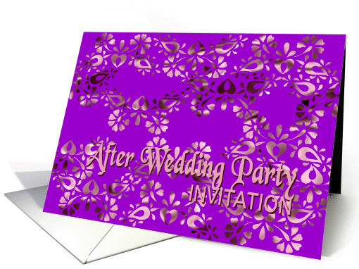 violet after wedding party invitation no.04 card (899887)