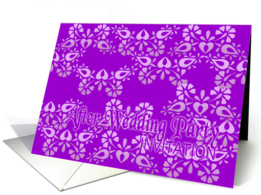 violet after wedding party invitation no.05 card (899890)