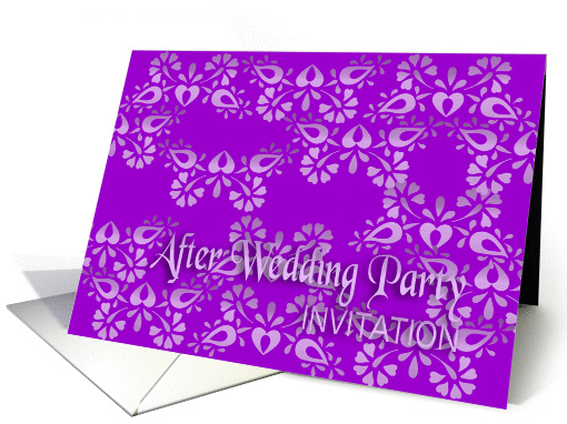 violet after wedding party invitation no.11 card (899911)