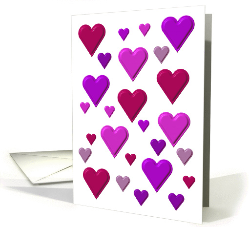 Valentine Hearts card (337097)