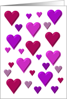 Valentine Hearts card
