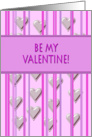 Be My Valentine - Pink card