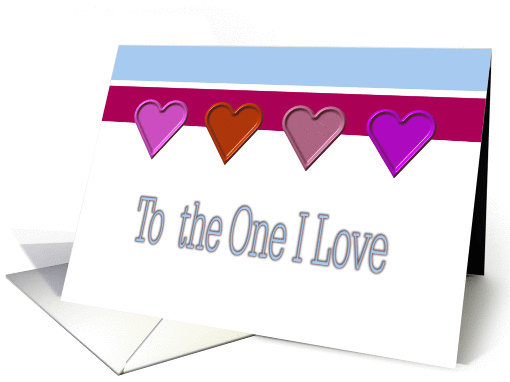 Love Valentine Hearts card (340515)
