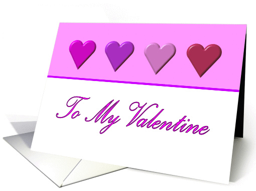 To My Valentine hearts card (340530)