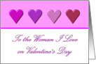 The Woman I Love - Valentine card