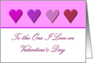 The One I Love - Valentine card