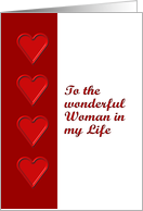 Wonderful Woman Valentine card