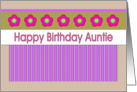Happy Birthday - Auntie card