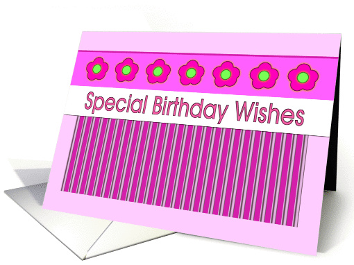 Special Birthday Wishes card (341507)