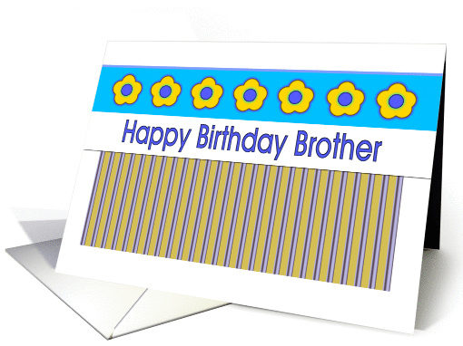 Happy Birthday - Brother card (341585)
