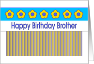 Happy Birthday - Brother card