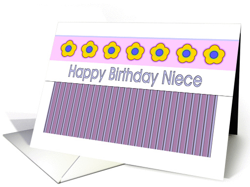 Happy Birthday - Niece card (341599)