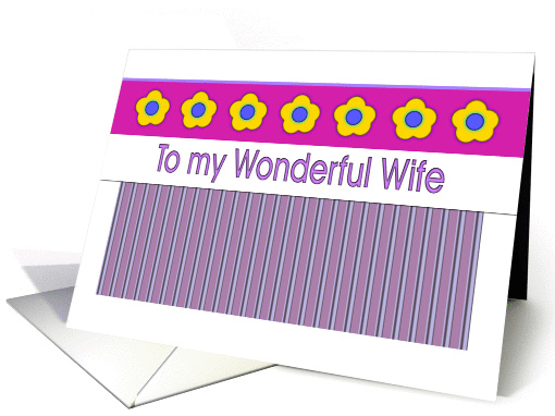 Birthday - Wife card (341607)