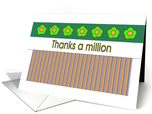 Thanks a million card (341711)
