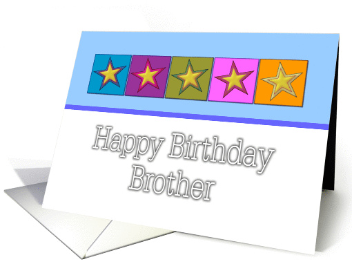 Happy Birthday - Brother card (342659)