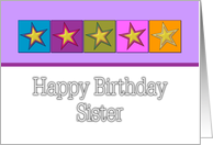 Happy Birthday - Sister card