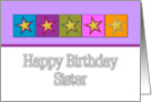 Happy Birthday - Sister card