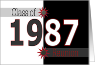 Class Reunion 1987 card
