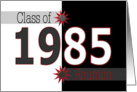 Class Reunion 1985 card