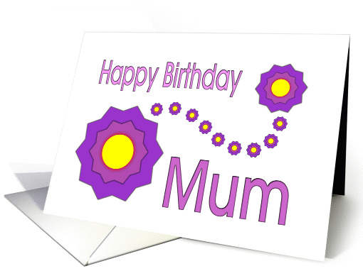 Happy Birthday - Mum card (343378)