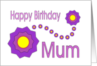Happy Birthday - Mum card