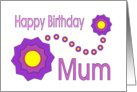 Happy Birthday - Mum card