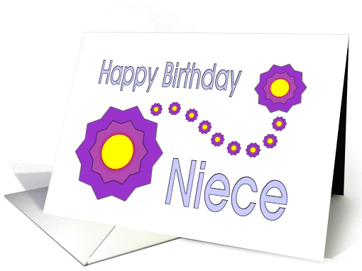 Happy Birthday - Niece card (343432)