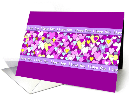 Valentine's Love Hearts card (351319)