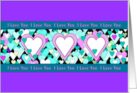 I Love You - Purple card