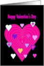 Happy Valentine’s Day Pink Heart card