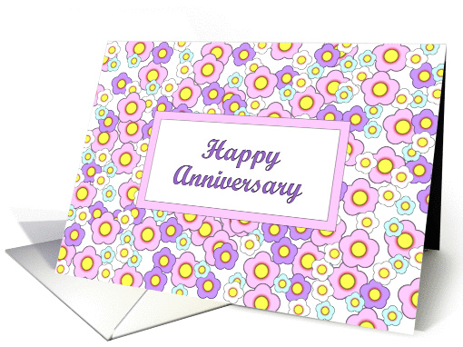Happy Anniversary Flowers card (352522)