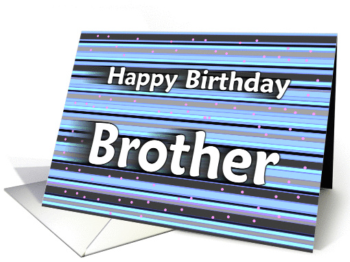 Happy Birthday - Brother card (359125)