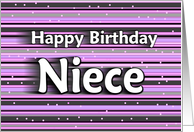 Happy Birthday - Niece card