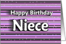 Happy Birthday - Niece card