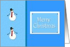 Merry Christmas Snowman card