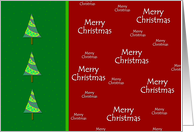 Merry Christmas Trees card