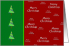 Merry Christmas Trees card