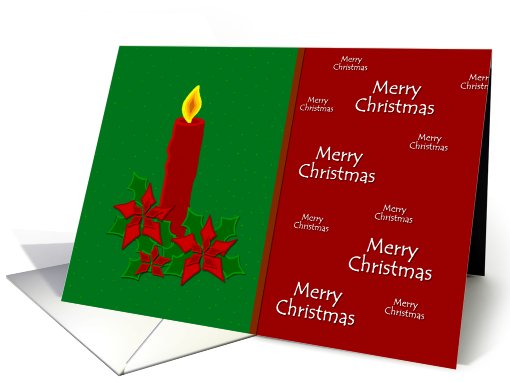 Merry Christmas Candle card (528299)
