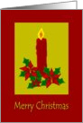 Merry Christmas Candle card