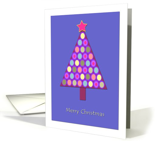 Christmas Tree Pink card (529147)